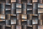 CUBISM RUSTED STEEL fusion wall panel