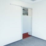 NxtWall elegant sliding frameless glass door with soft open/close door mechanism