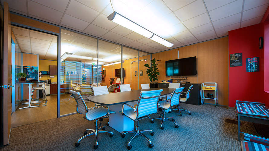 Conference room walls - Flex Series demountable wall system