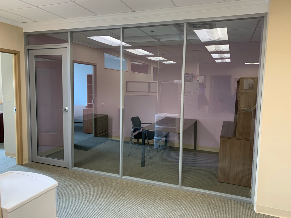 Corporate glass office Flex Series demountable walls