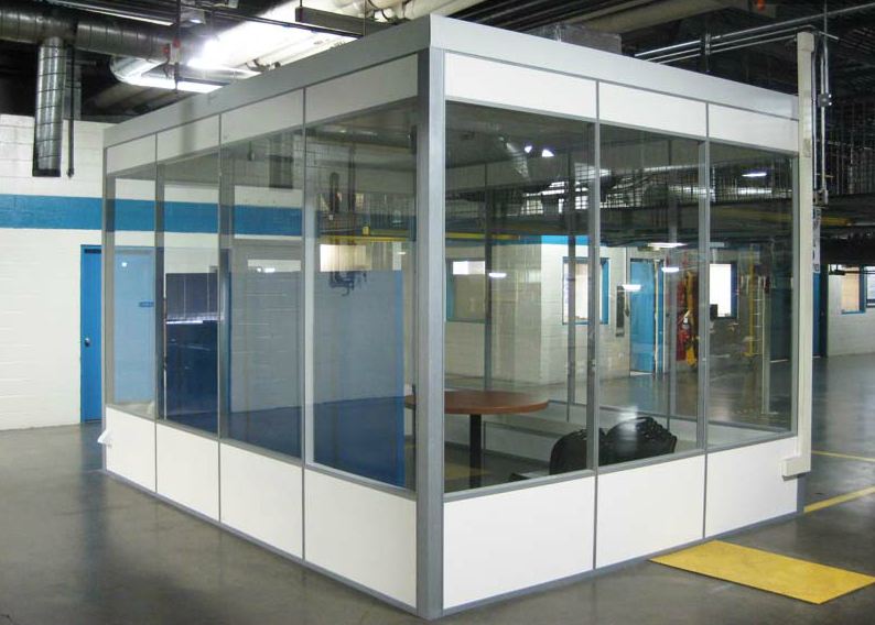 Freestanding Office with Solid Wall Panels - Flex Series
