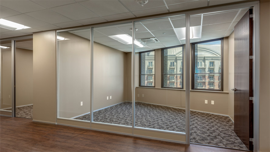 Architectural Glass Office Walls for Tenant/Landlord Space