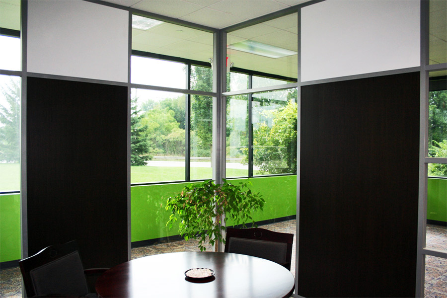Office with glass corners - Flex Series