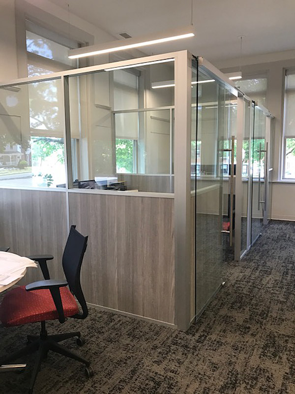 Freestanding Demountable Private Offices with Glass Doors
