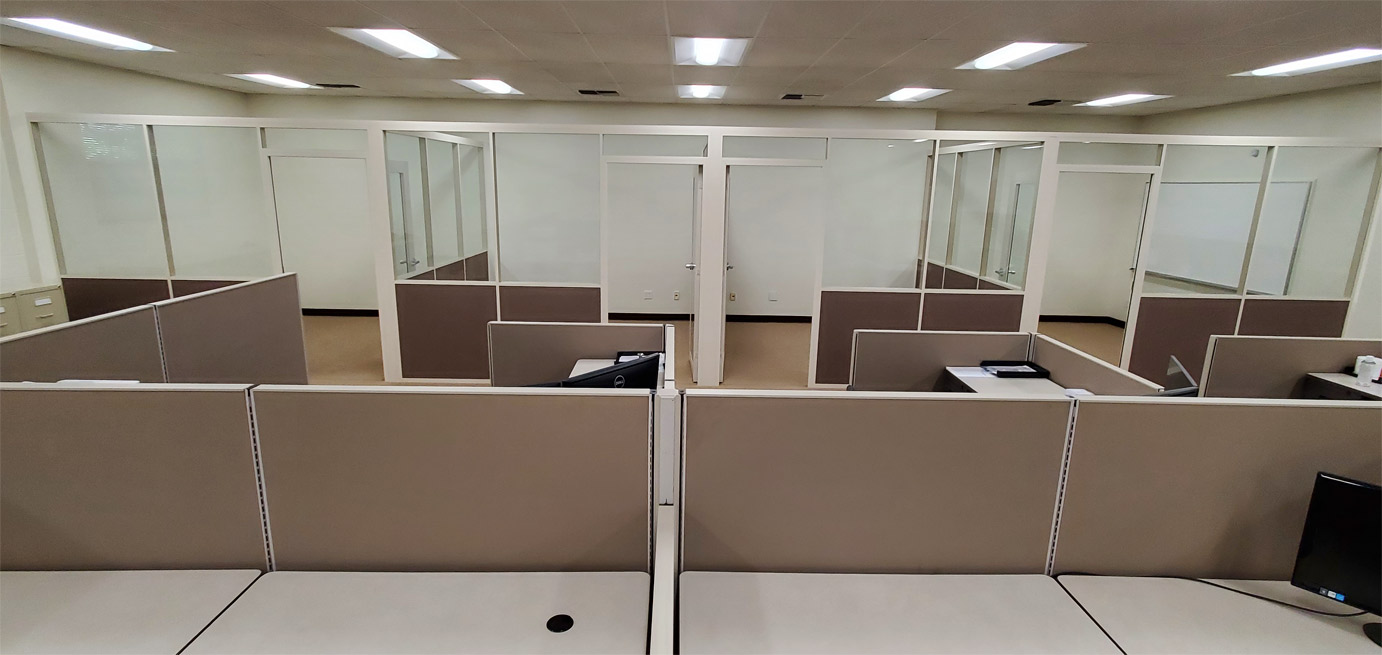 Freestanding Flex Series Demountable Partition Offices