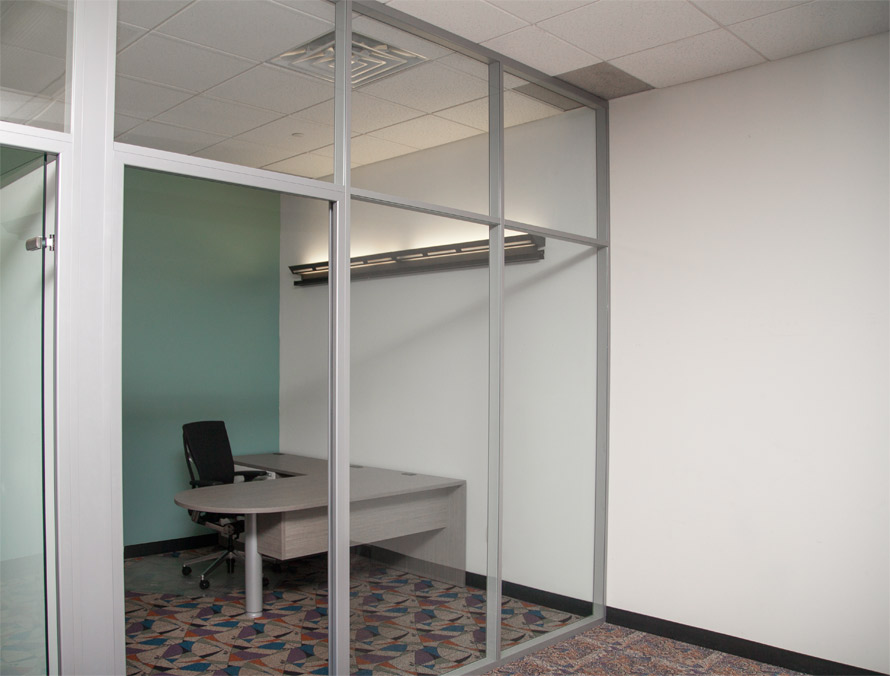 Glass Private Corner Office - Flex Series