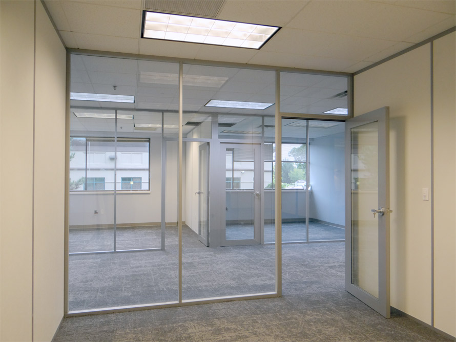 Glass front private offices - Flex Series
