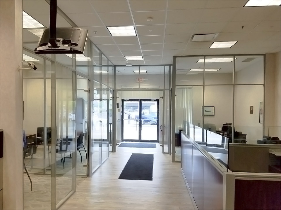 Glass Offices - Flex Series Credit Union Installation