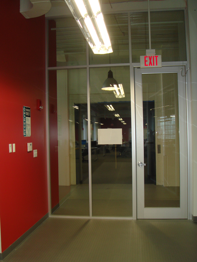 Glass with Framed Anodized Full Lite Door