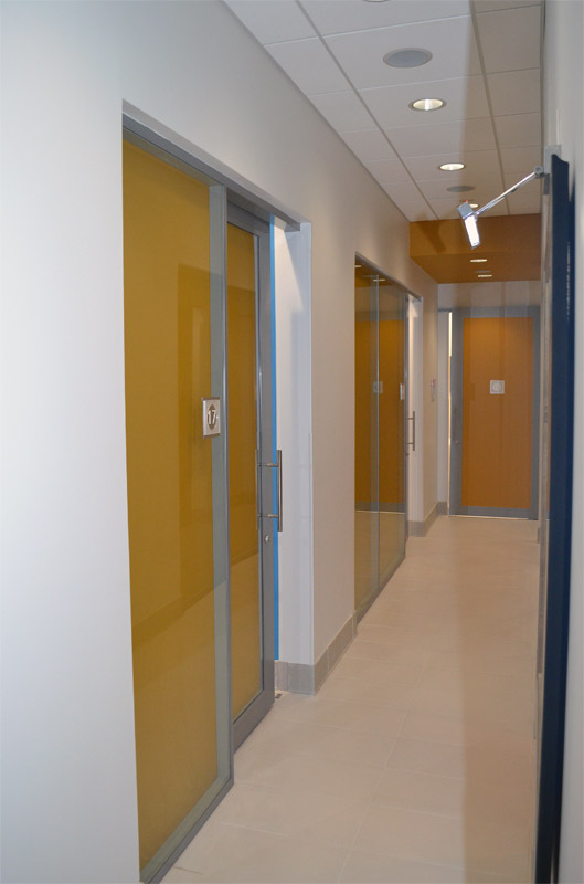 NxtWall movable wall systems healthcare installation