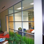 Flex Series Etched Glass Panels Segmented Glass Wall
