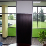 Flex series glass and solid panel office interior