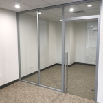 Glass wall office Flex Series financial sector