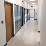 Glass wall offices with privacy window film - Flex Series