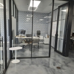 NxtWall Flex Series glass fronts with fabric side walls