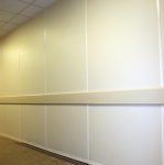 Solid Wall Panels with Matching Wall Trim Finish