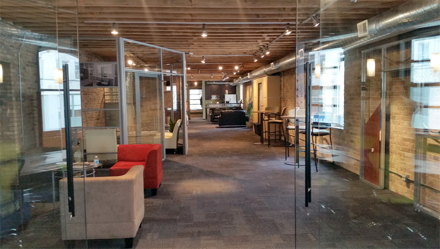 Nxtwall Chicago demountable wall systems showroom