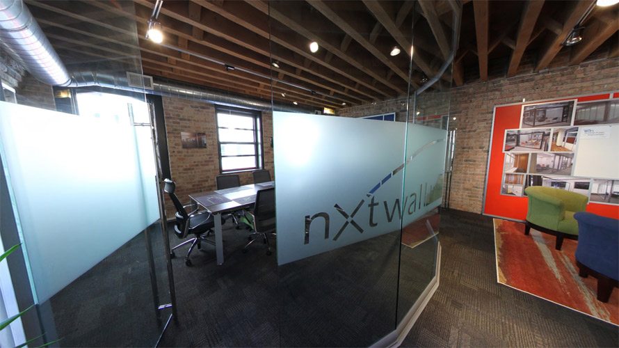 NxtWall Curved Glass Conference Room - View Series
