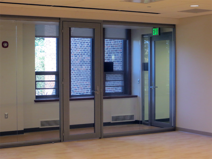 Aluminum door with glass fronts - View Series
