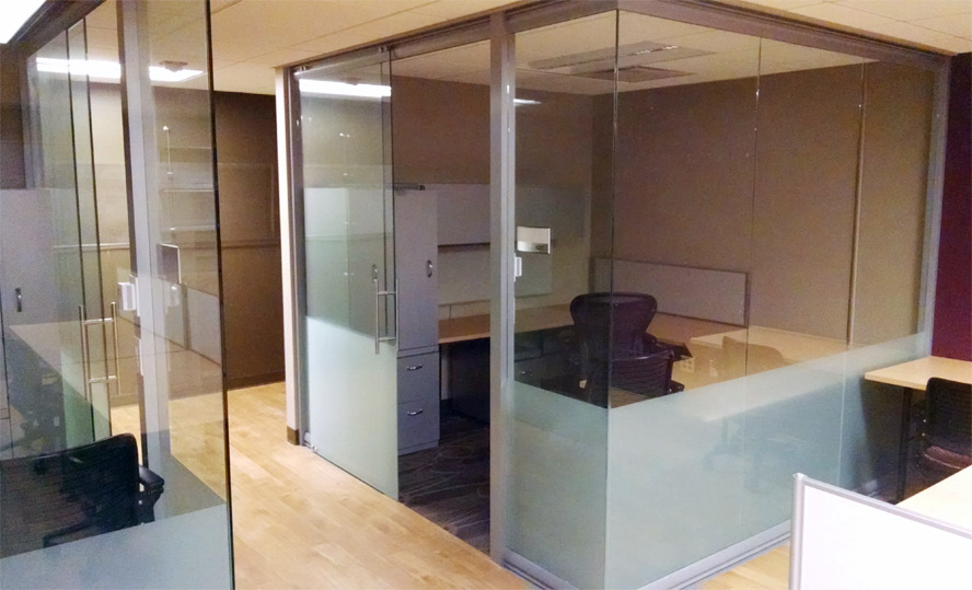 NxtWall glass wall offices - University installation