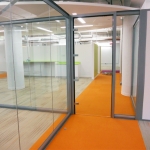 Chicago, IL - Demountable Glass Offices Swing Glass Door