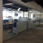 Glass wall cubicle area - View series