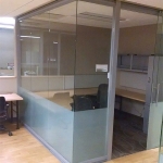 Open corner glass offices - Higher Education