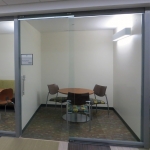 College University glass wall meeting rooms