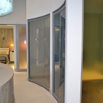 View series curved glass full-height office walls