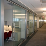 View series glass office fronts at NAIC Central Office