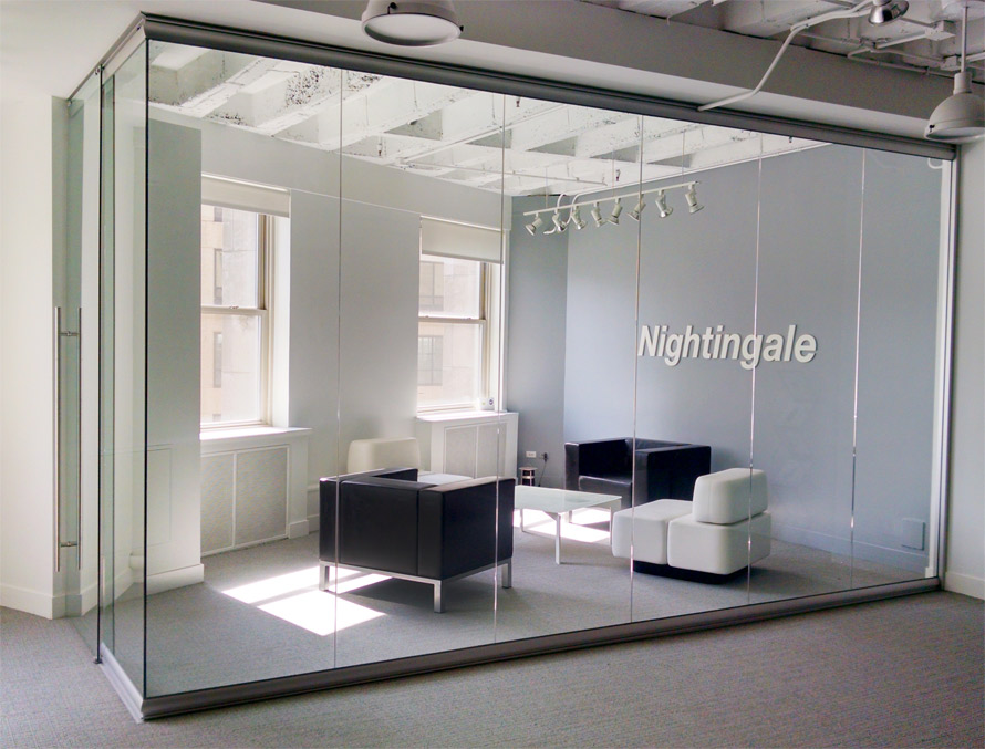 View Series glass display showroom in Chicago