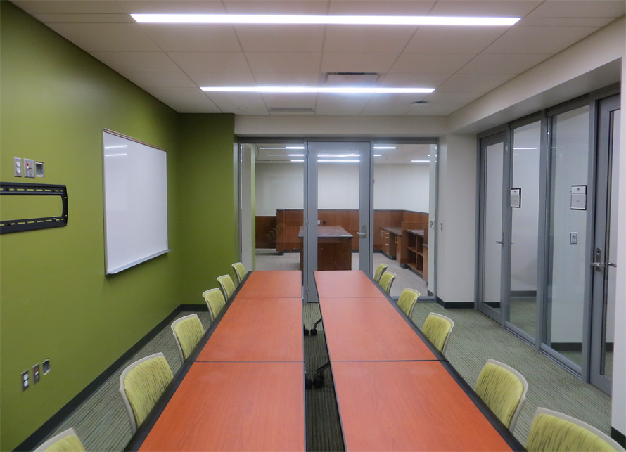 View series glass walls at University conference room