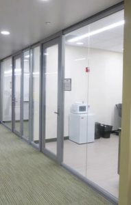 Nxtwall demountable wall glass architectural wall system