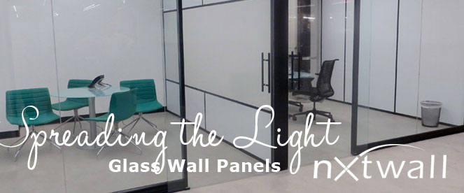 Spreading the light on glass wall panels