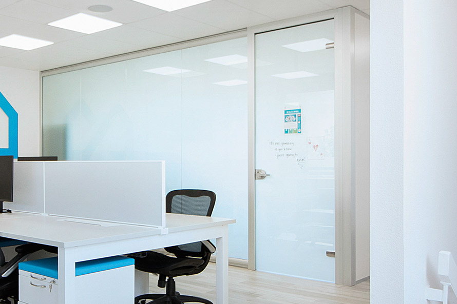 View Series Glass Office with Switchable Glass - Opaque