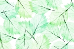 LEAVES MODERN GREEN AQUA fusion wall panel