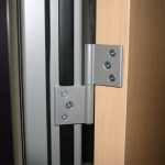 Standard swing door hinges with ms-silver powdercoat finish #0320