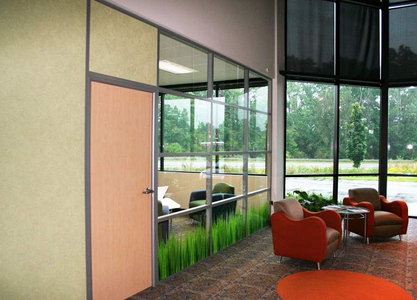 Flex Series Glass Front with Decorative Glass Panels #0176