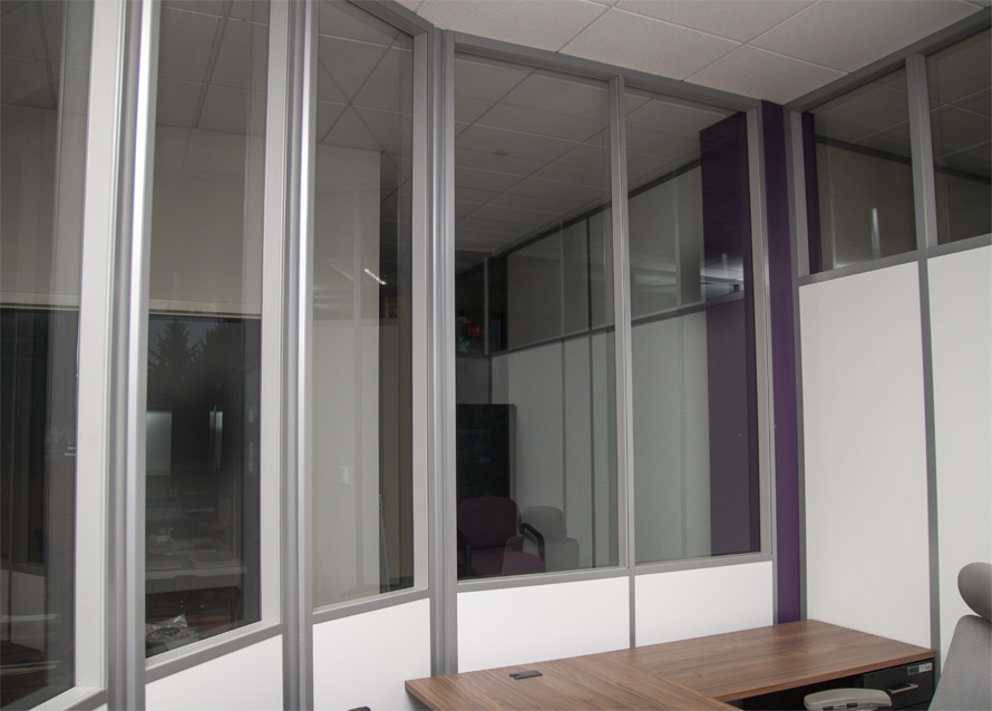 Radius Glass/Solid Wall Office - Flex Series #1148