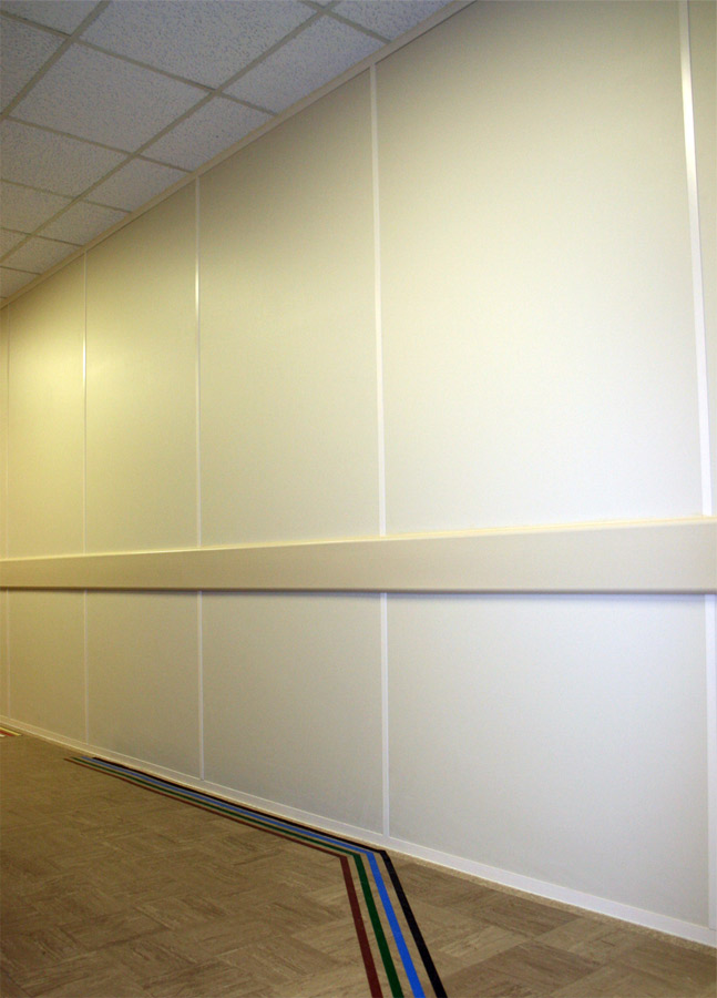 Solid Wall Panels with Matching Wall Trim Finish #0223