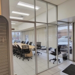 Anodized frame finish glass conference room field-fit installation #1764