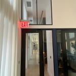 Flex Series Aluminum Frame Full Lite Door with Glass Sidelight #1814