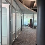 Flex Series Demountable Architectural Glass Wall Offices with Privacy Glass Window Film #1806