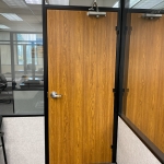 Flex Series Demountable Walls with Solid Core Swing Wood Door #1790