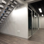 Full Height Glass Demountable Wall Office First Floor Installation #1821