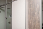 Demountable walls with 3form natural thatch panels #1145
