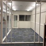 Flex Series field-fit light fixture glass office wall installation #1798