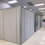 Freestanding Flex Series Demountable Wall Private Offices Installation #1701