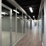 Single Pane Full Height Glass Walls Attached to Soffit - Flex Series #1819