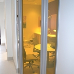 Curved office wall - Flex series movable wall system #0598